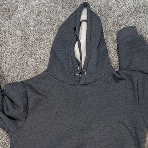 Dark Gray Sherpa Hoodie